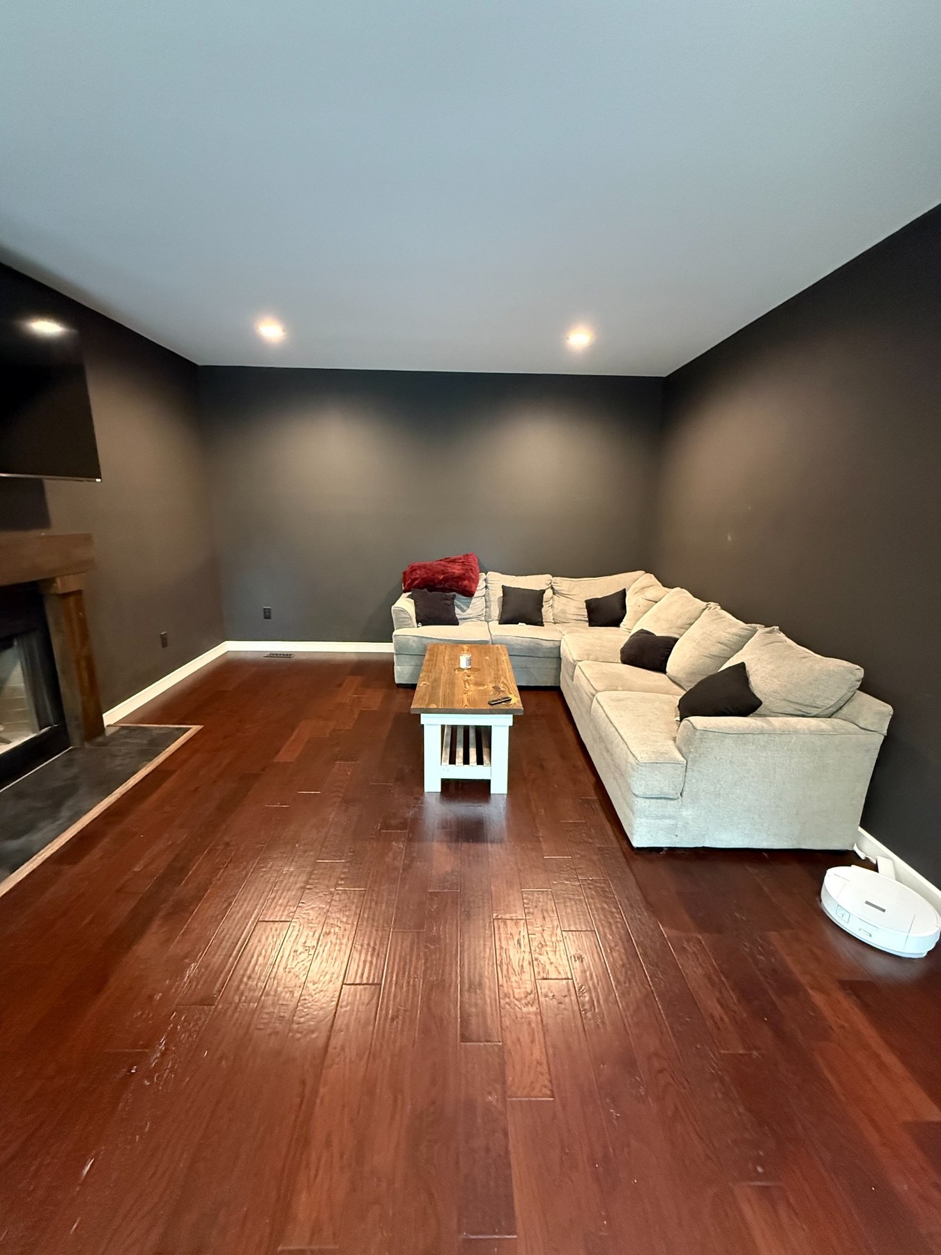 Finished living room