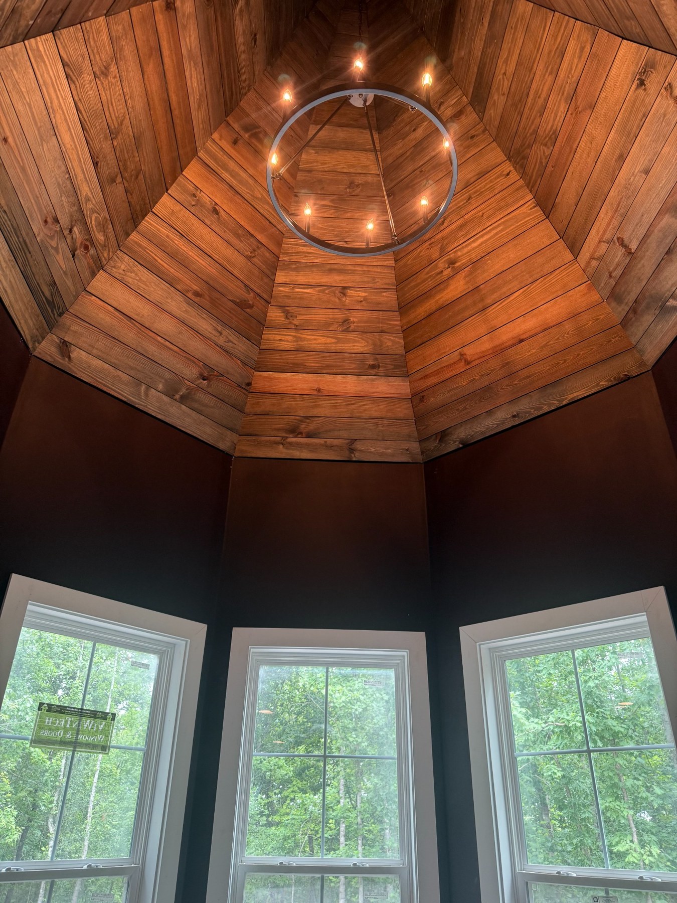 Custom wood ceiling